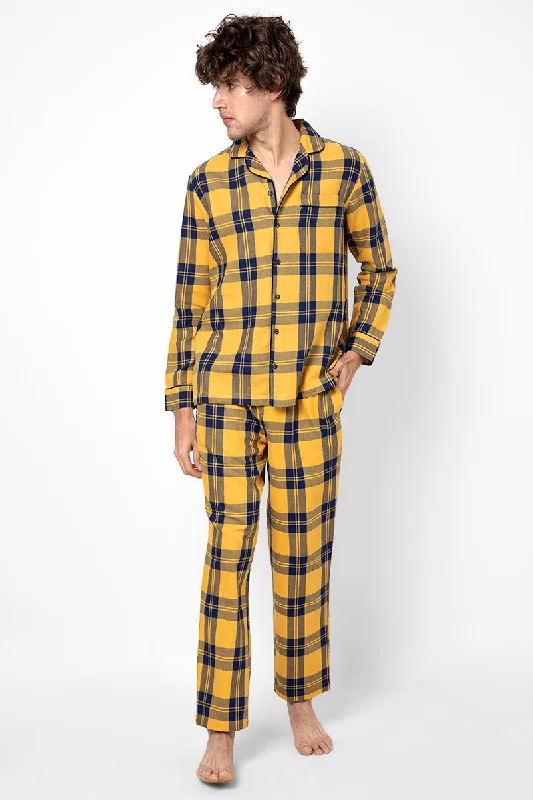 checkered-mustard-night-suit