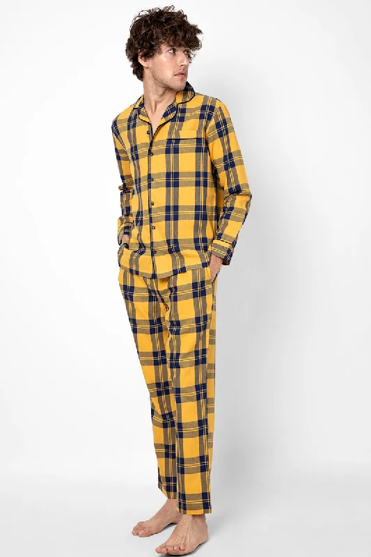 checkered-mustard-night-suit