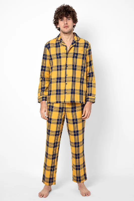 checkered-mustard-night-suit