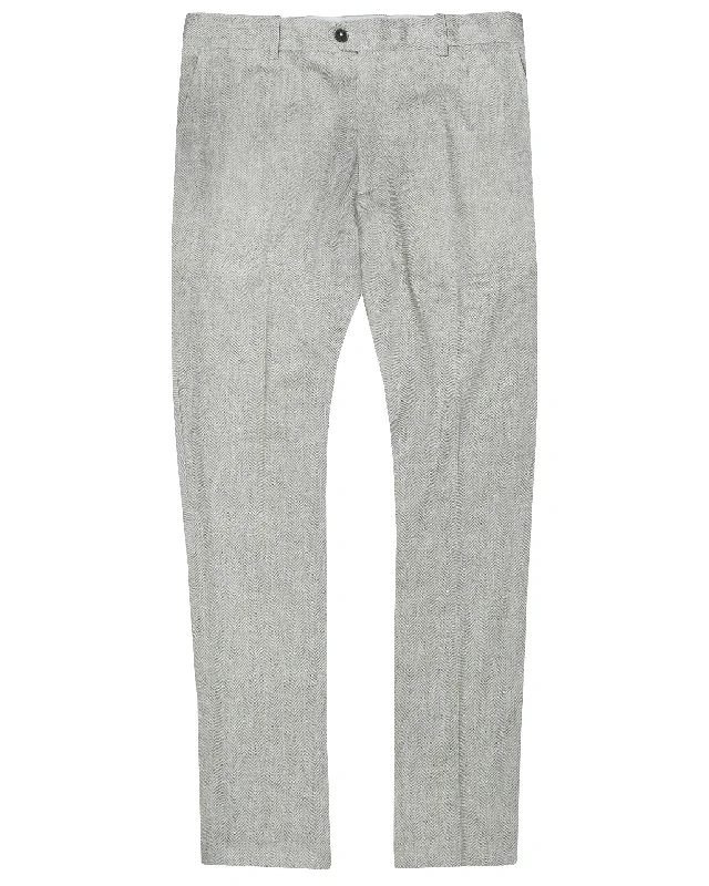 Circolo 1901 Herringbone Trousers - Beige