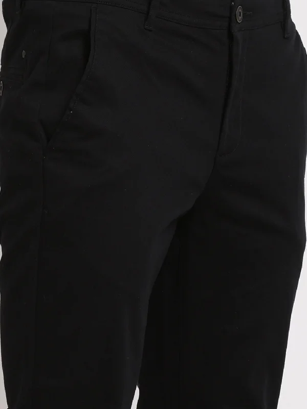 cotton-stretch-black-plain-ultra-slim-fit-flat-ottr-13149-1004-f-f-usf