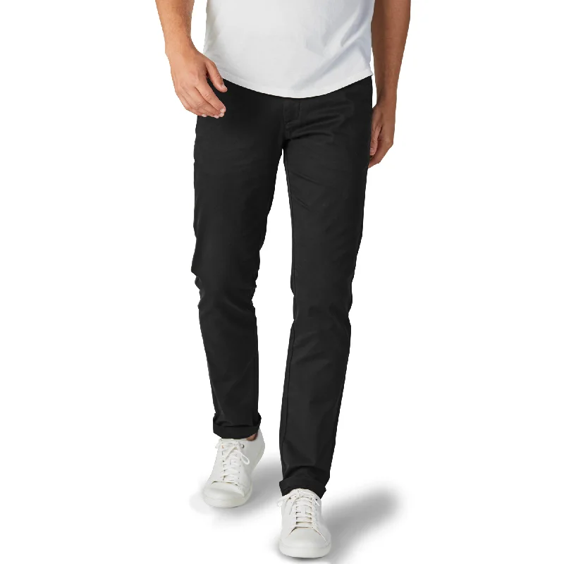 Feel Good Solid Black Chinos