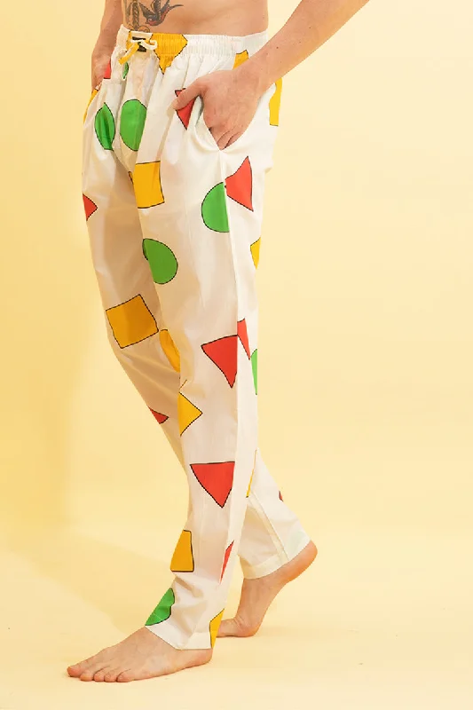 geometric-white-pyjama