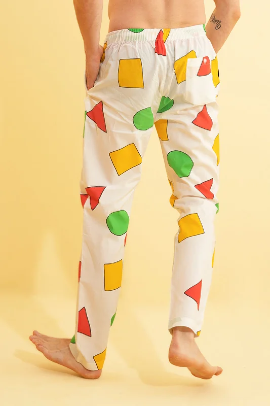 geometric-white-pyjama