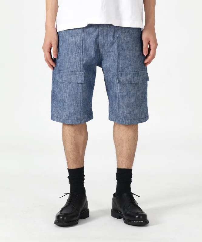 Japan Blue - 14oz Chambray Bush Shorts