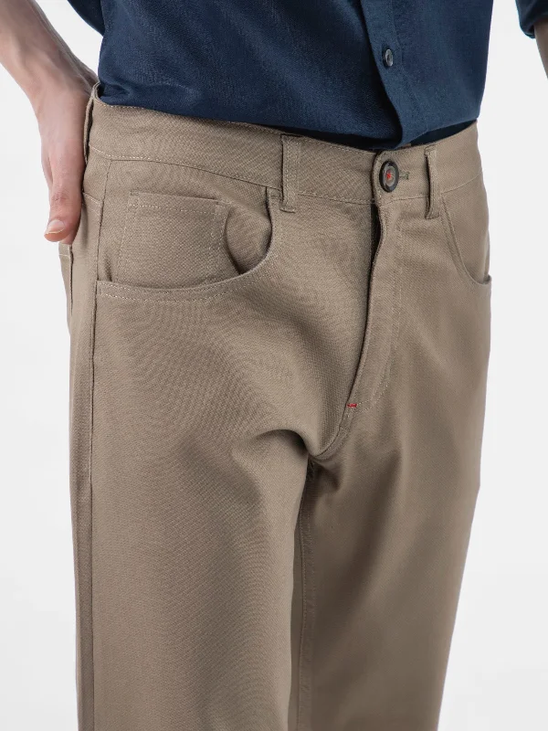 khaki-dobby-structured-five-pocket-trouser