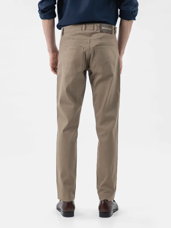 khaki-dobby-structured-five-pocket-trouser