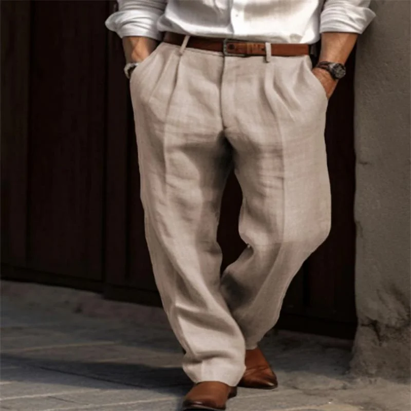 mens-linen-solid-loose-casual-pants-41047953z