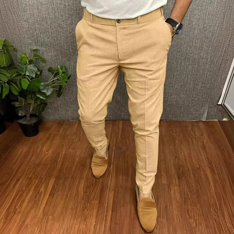 mens-solid-color-casual-slim-straight-pants-60068755y