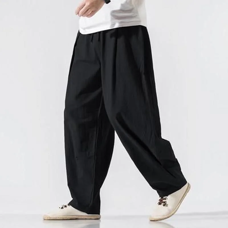 mens-solid-linen-loose-pants-63862116y