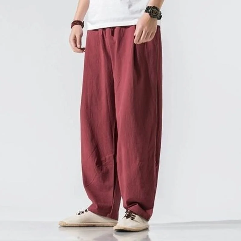 mens-solid-linen-loose-pants-63862116y