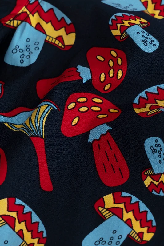 mushroom-print-navy-pyjama