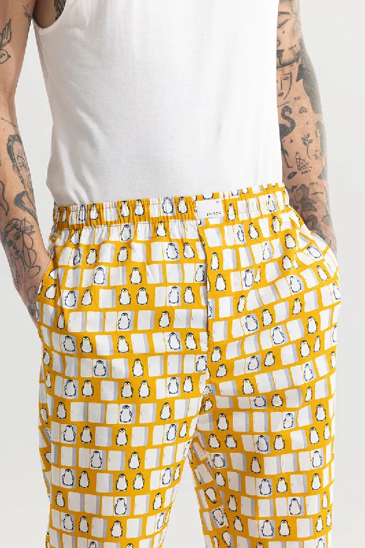 penguin-print-yellow-pyjama