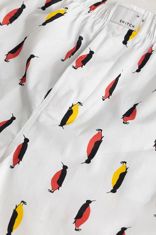 penquin-print-white-pyjama