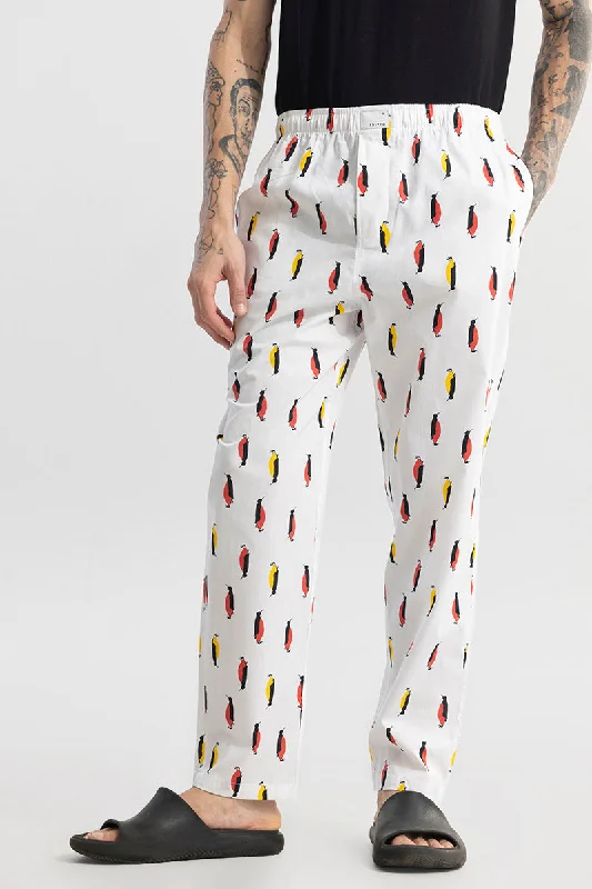 penquin-print-white-pyjama