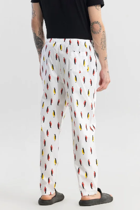 penquin-print-white-pyjama