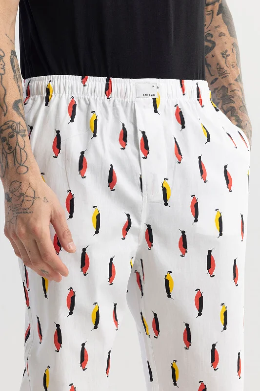 penquin-print-white-pyjama