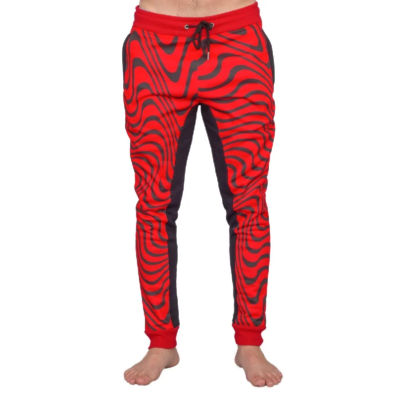 PewDiePie Red and Black Joggers Pants