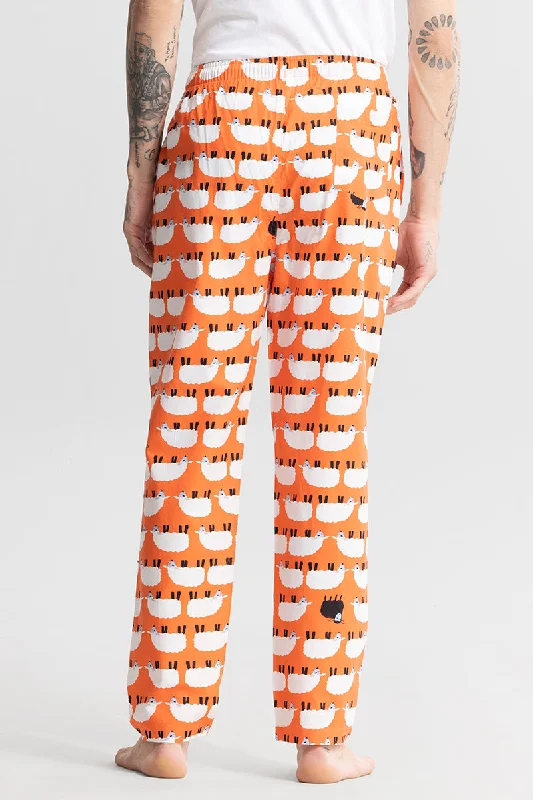 sheep-print-orange-pyjama