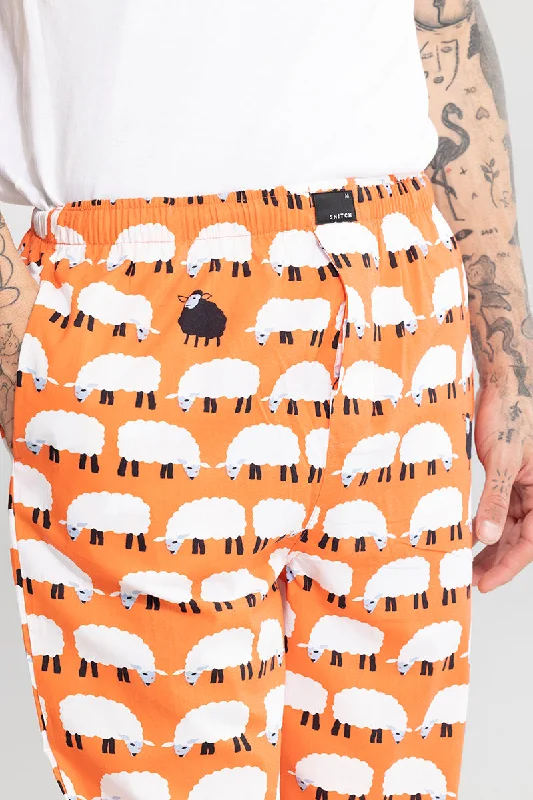 sheep-print-orange-pyjama