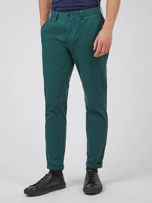 Signature Slim Stretch Chino Pant - Ocean Green