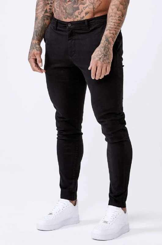 SPRAY-ON STRETCH CHINO - BLACK