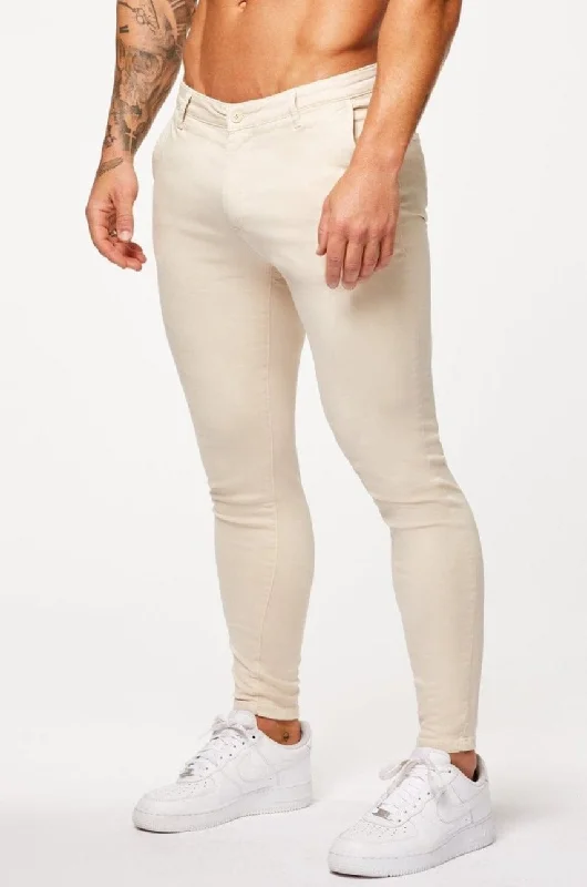 SPRAY-ON STRETCH CHINO - STONE