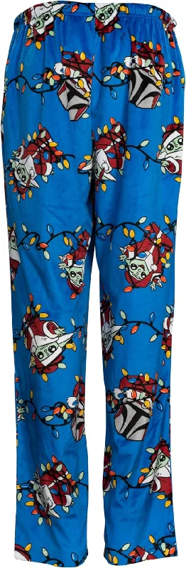 tangled-christmas-lights-blue-lounge-pants