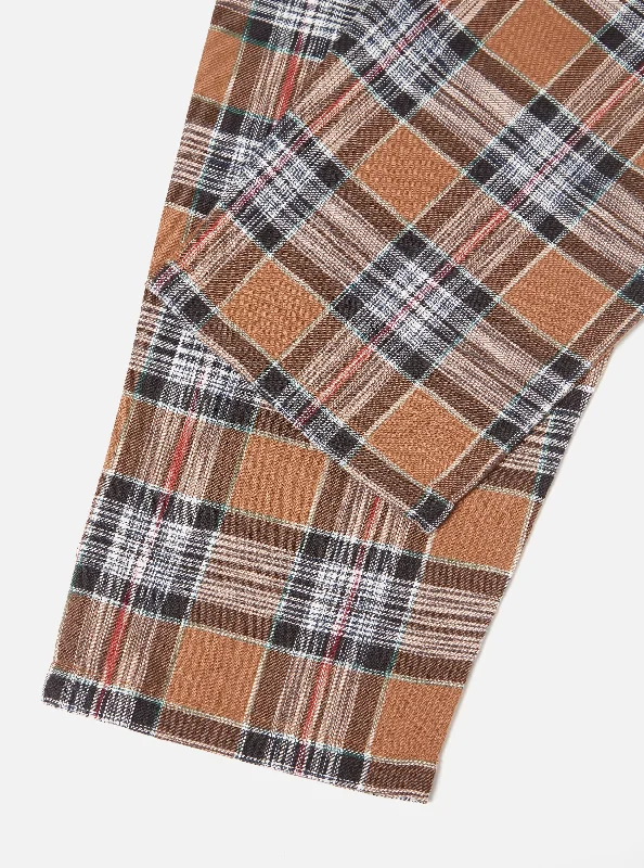 universal-works-pyjama-in-brown-ikat-twill-check