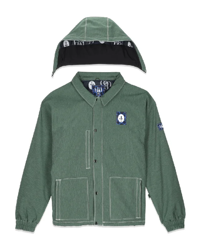 686 Mens Dojo Jacket Forest Green Denim 2025