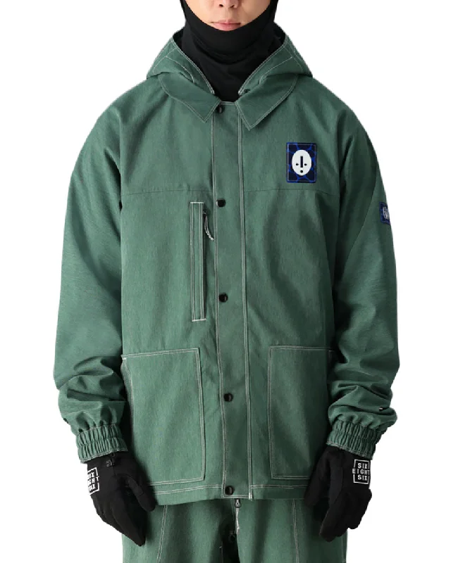 686 Mens Dojo Jacket Forest Green Denim 2025