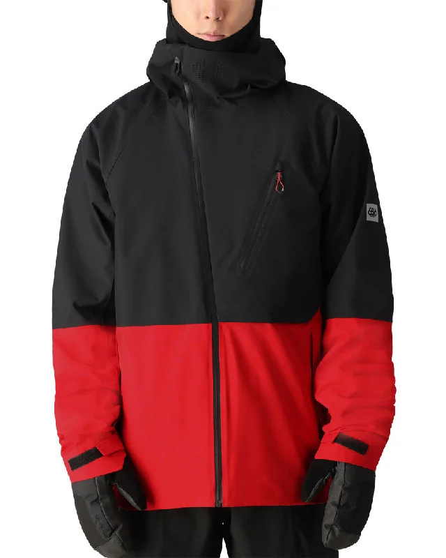 686 Men's Hydra Thermagraph Jacket True Red Colorblock 2025