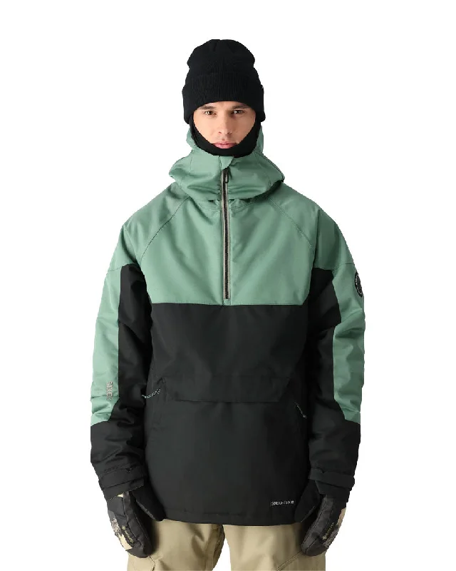 686 Men's Renewal Anorak Cypress Black Colorblock 2025