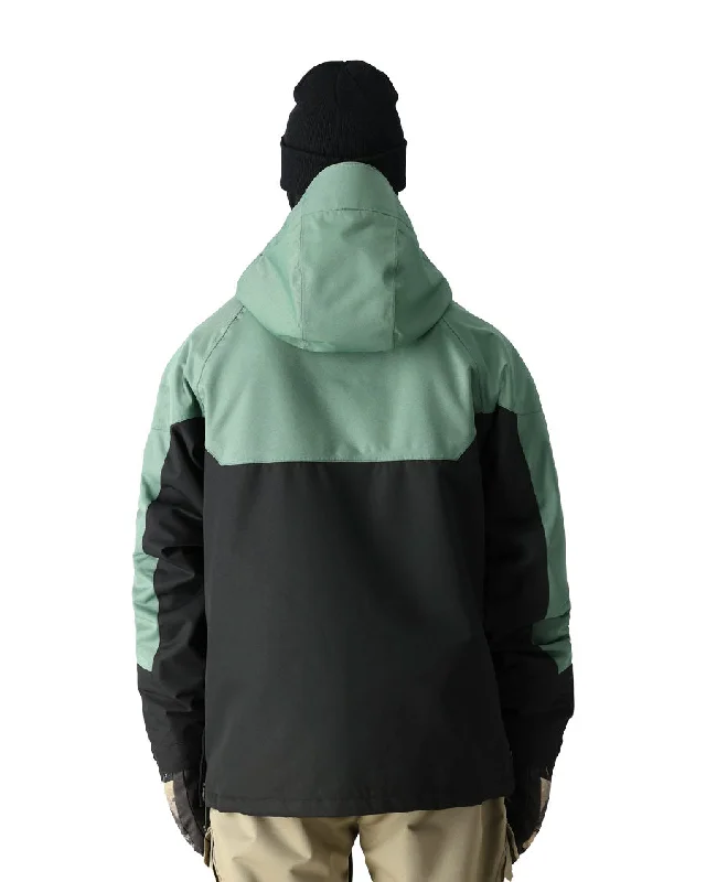 686 Men's Renewal Anorak Cypress Black Colorblock 2025