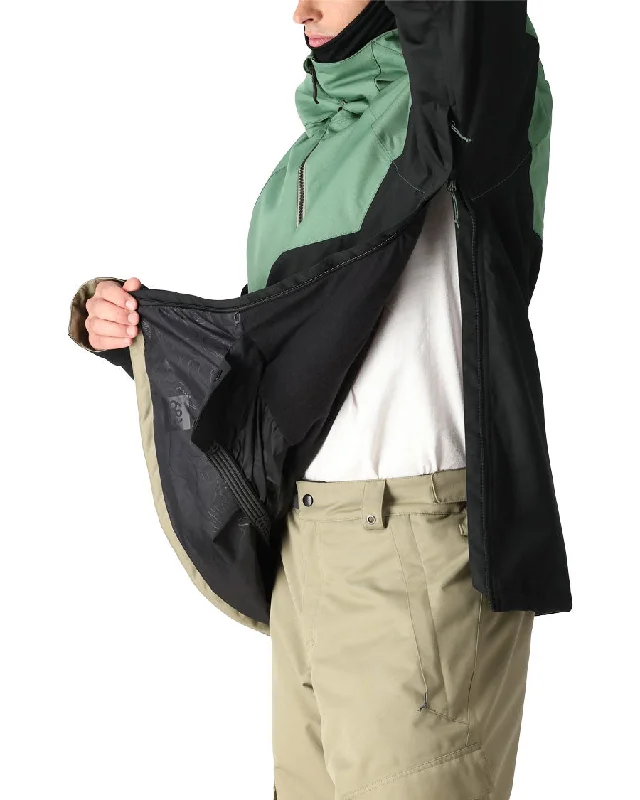 686 Men's Renewal Anorak Cypress Black Colorblock 2025