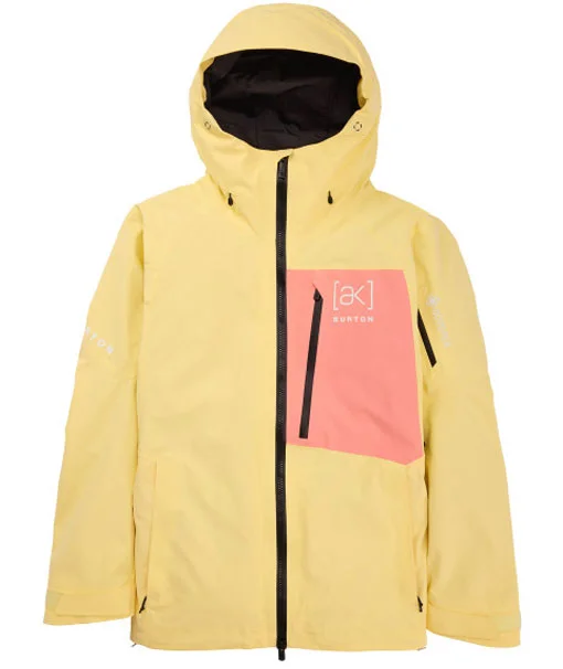 Burton Men's [ak] Cyclic Gore-Tex 2L Jacket Buttermilk/Reef Pink 2024