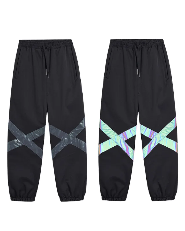 Ski Wear Neon Reflective Baggy Snow Pants