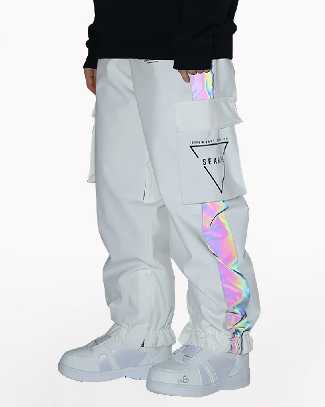 Ski Wear Neon Reflective Cargo Snow Pants