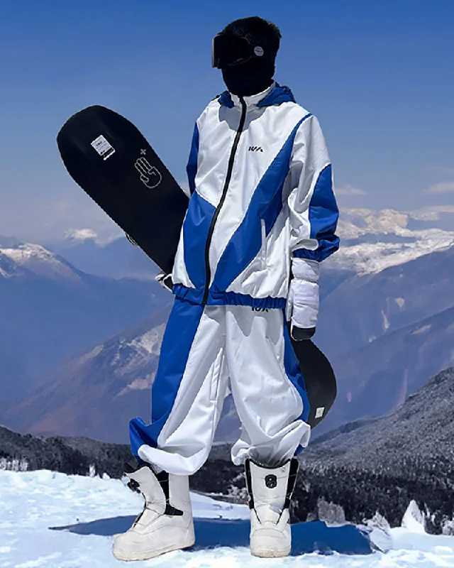 Ski Wear Patchwork Unisex Ski Jacket&Pants Suit