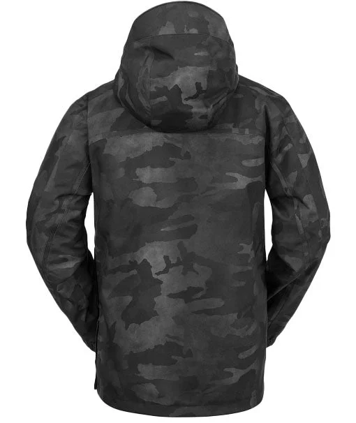 Volcom Men's Brighton Pullover Jacket Black Camo 2024