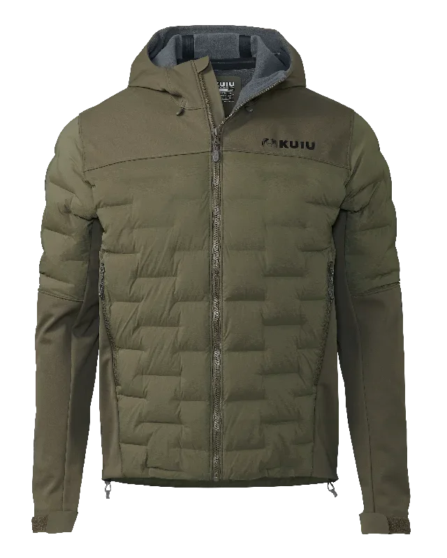 Axis Thermal Hybrid Hooded Jacket | Ash