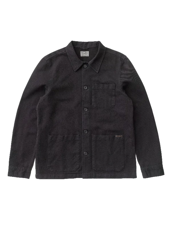 Barney Worker Utility Jacket in Black