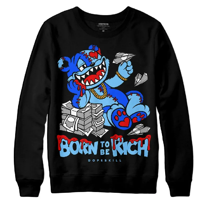 Cactus Jack 4s DopeSkill Sweatshirt Born To Be Rich Graphic