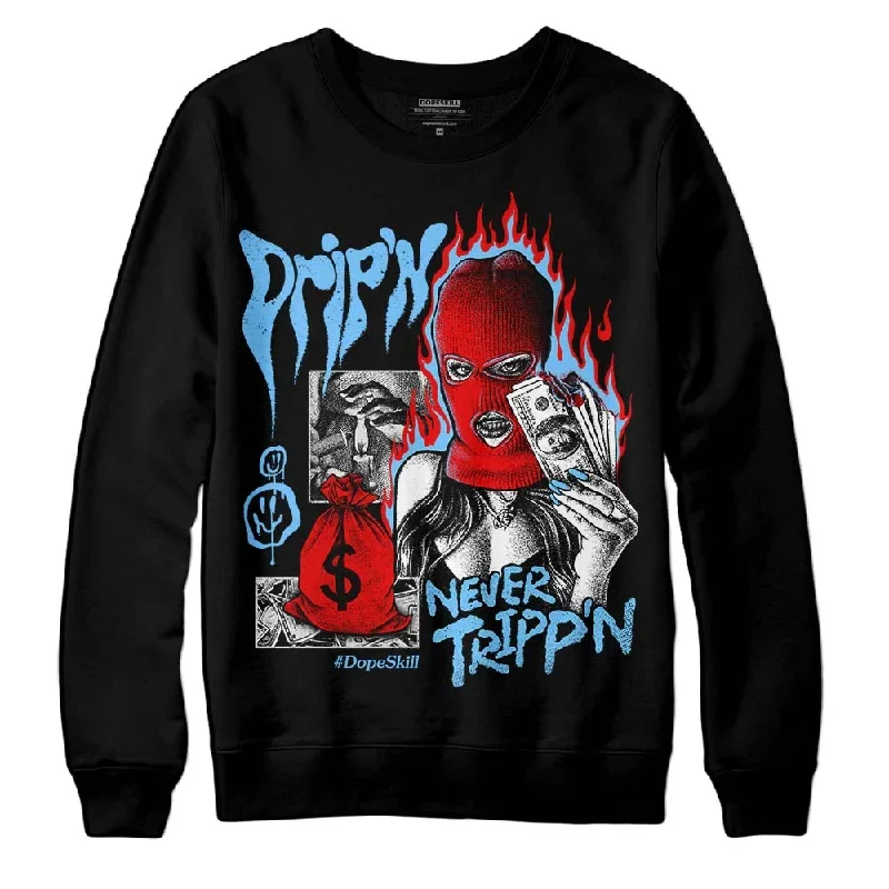 Cactus Jack 4s DopeSkill Sweatshirt Drip'n Never Tripp'n Graphic