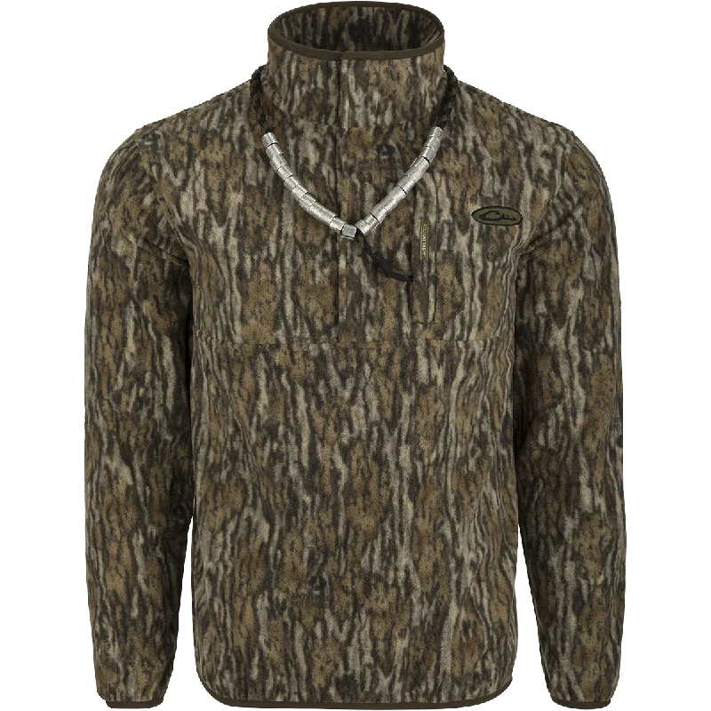 MST Camo Camp Fleece 1/4 Placket Pullover