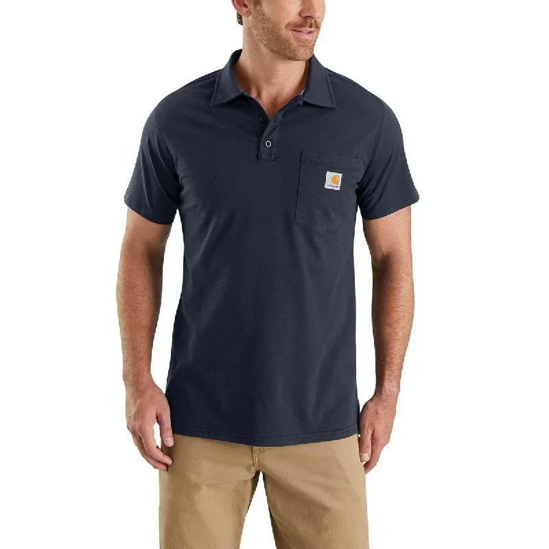 Carhartt Men's Force Relaxed Fit Midweight Short-Sleeve Pocket Polo Shirt