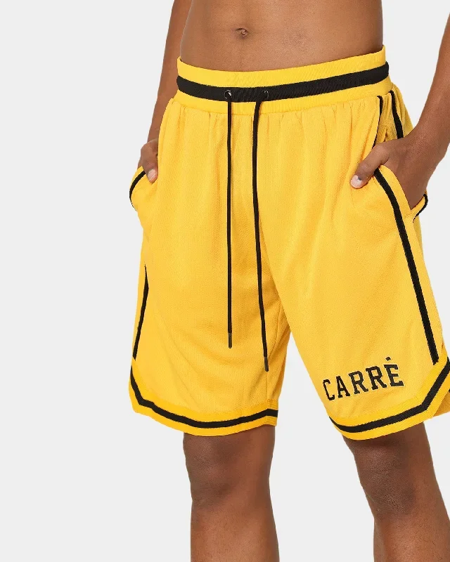 carre-cours-basketball-shorts-yellow