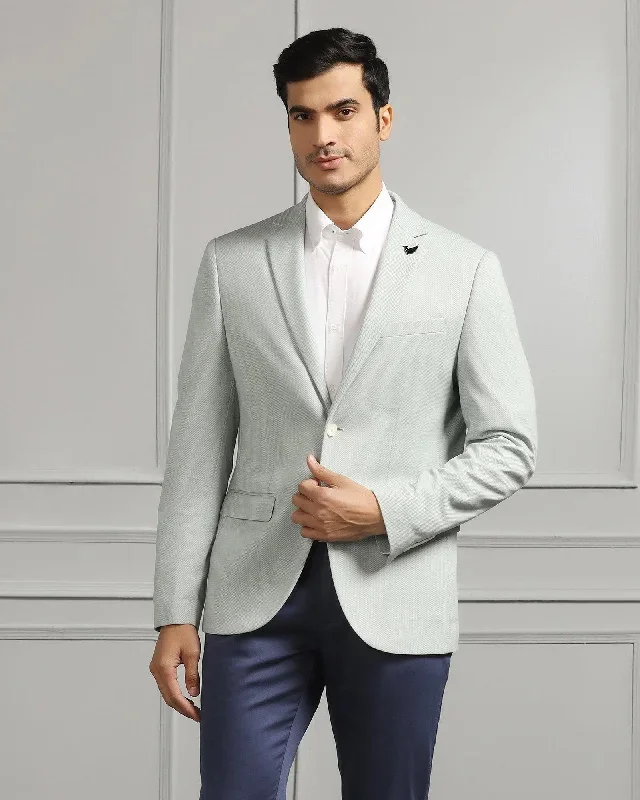 Casual Mint Textured Blazer - Ken