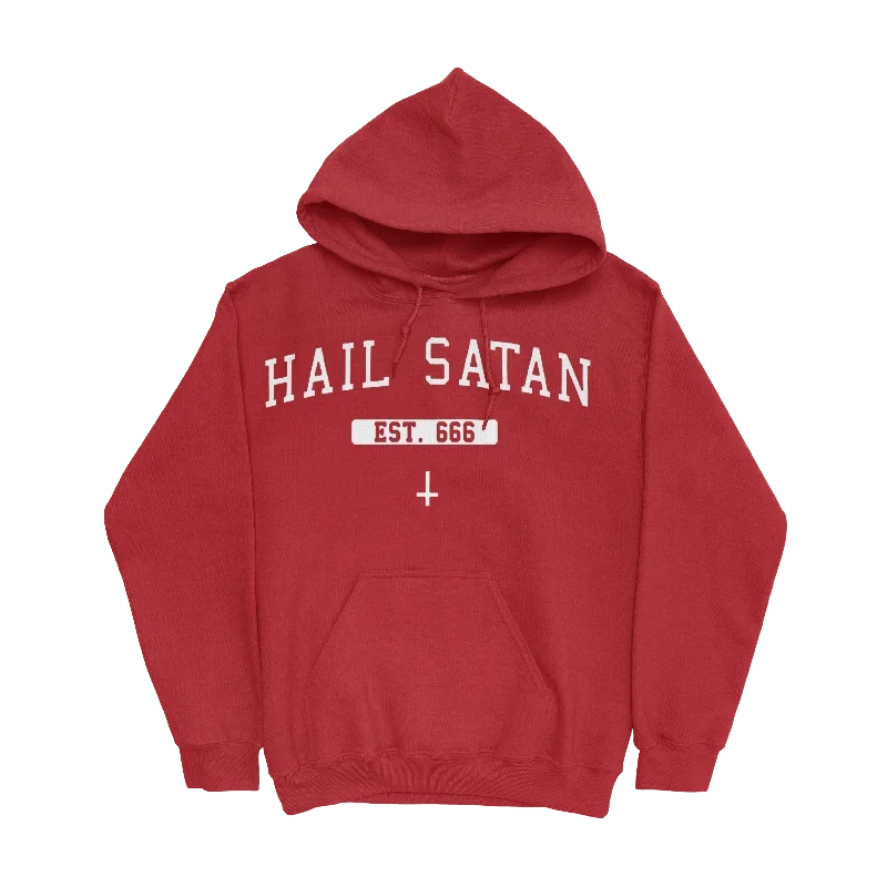 Crimson Hail Satan Pullover Hoodie