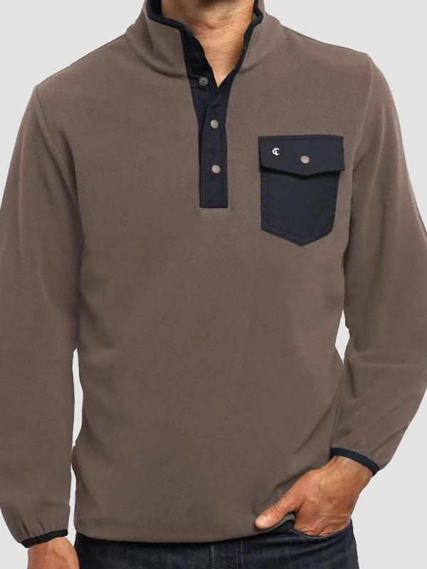 Criquet Men's Snap Fleece Pullover